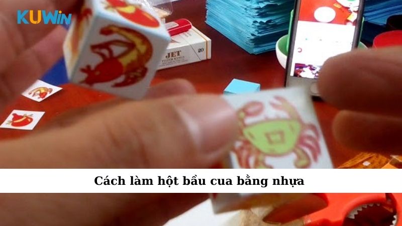 Cách làm hột bầu cua bằng nhựa