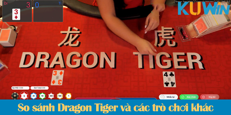 Dragon Tiger live: Cách chơi Rong Ho chi tiết cho người mới